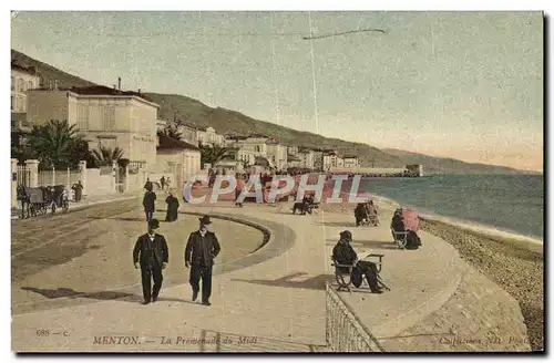 Cartes postales Menton La Promenade Du Midi