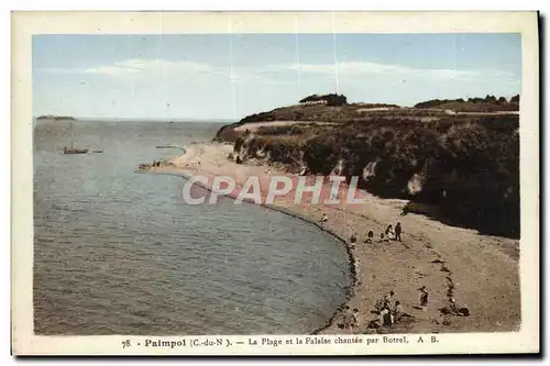 Ansichtskarte AK Paimpol La Plage Et La Falaise Chantee Par Botrel