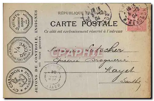 Carte Postale Publicite Chambon Marseille