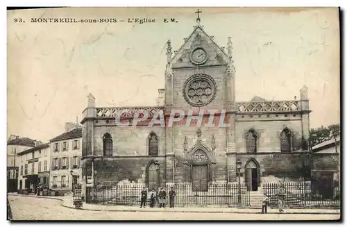 Cartes postales Montreuil Sous Bois L&#39Eglise
