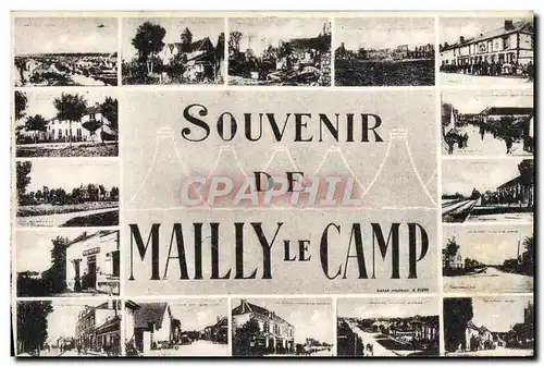 Ansichtskarte AK Souvenir De Mailly Le Camp Militaria