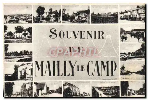Cartes postales Souvenir De Mailly Le Camp Militaria