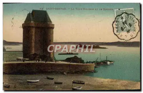 Cartes postales Saint Servan La Tour Solidor Et Le Rocher