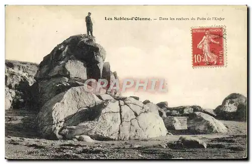 Cartes postales Les Sables D'Olonne Dans Les Rochers Du Puits De I'Enfer