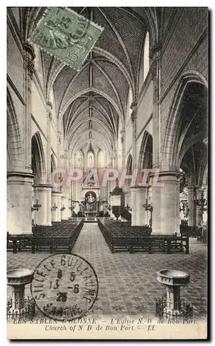 Cartes postales Les Sables D&#39Olonne L&#39eglise ND de Bon Port