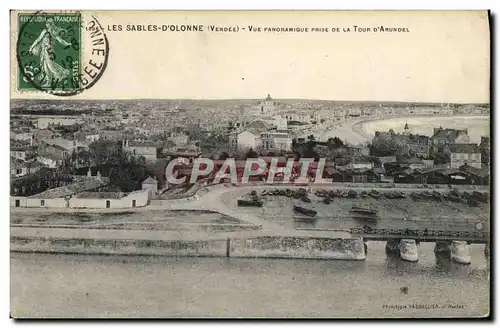 Cartes postales Les Sables D&#39Olonne Vue Panoramique Prise de la Tour D&#39Arundel