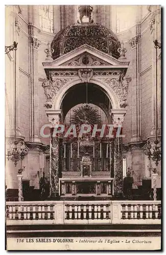 Cartes postales Les Sables D&#39Olonne Interieur De I&#39Eglise Le Ciborium