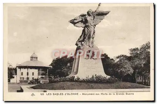 Ansichtskarte AK Les Sables D&#39Olonne Monument Aux Morts De La Grande Guerre Militaria