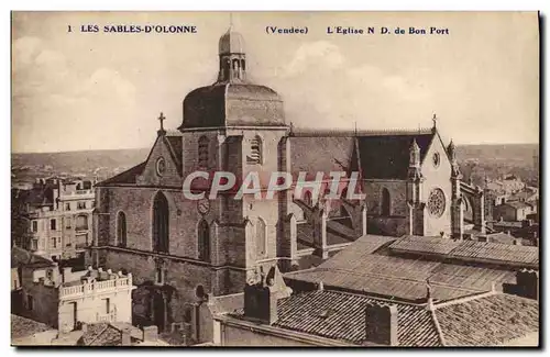 Cartes postales Les Sables D&#39Olonne L&#39Eglise ND De Bon Port