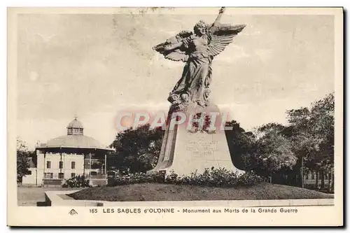 Cartes postales Les Sables D&#39Olonne Monument Aux Morts De La Grande Guerre Militaria