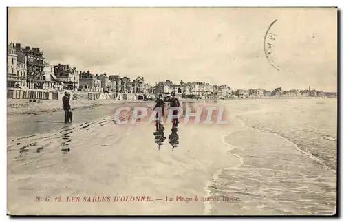 Ansichtskarte AK Les Sables D&#39Olonne La Plage A Maree Basse