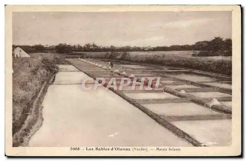 Cartes postales Les Sables D&#39Olonne Marais Salants