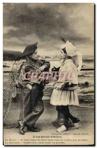 Cartes postales Les Sables D'Olonne Enfants Folklore