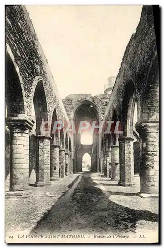 Ansichtskarte AK La Pointe Saint Mathieu Ruines De I&#39Abbaye