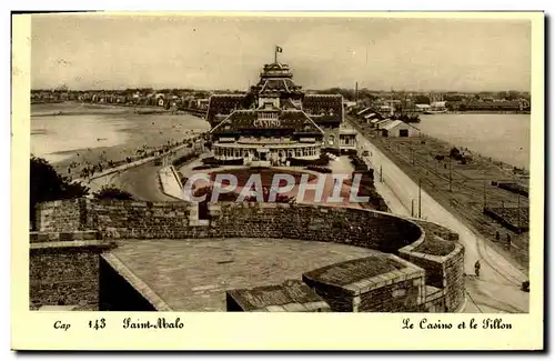 Ansichtskarte AK Saint Malo le casino et le sillon