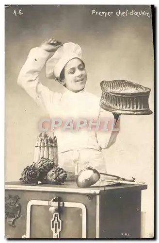 Cartes postales Premier Chef D&#39oeuvre Patissier