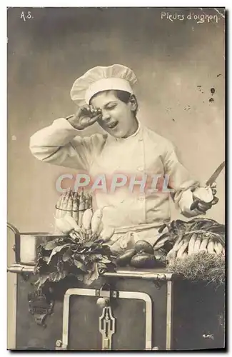 Cartes postales Pleurs D&#39Oignon Chef