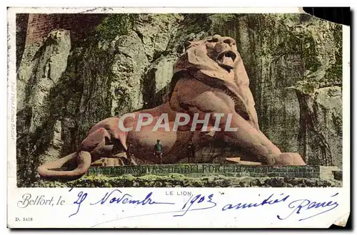 Cartes postales Belfort Le Le Lion