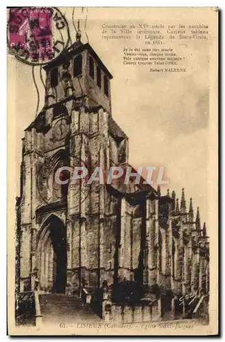 Cartes postales Lisieux Eglise Saint Jacques