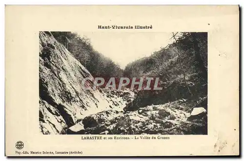 Cartes postales Lamastre Et Ses Environs La Vallee Du Grozon