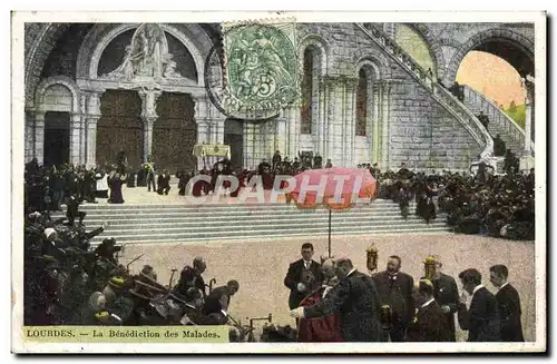 Cartes postales Lourdes La Benediction Des Malades