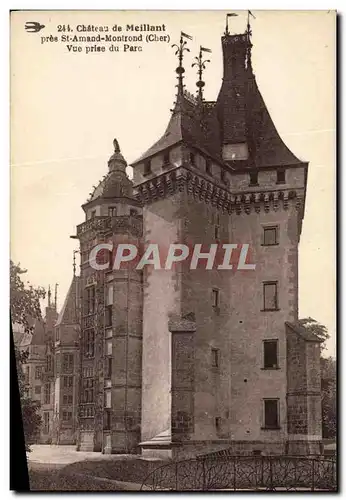 Ansichtskarte AK Chateau De Meillant Pres St Amand Montrond Vue Prise Du Parc