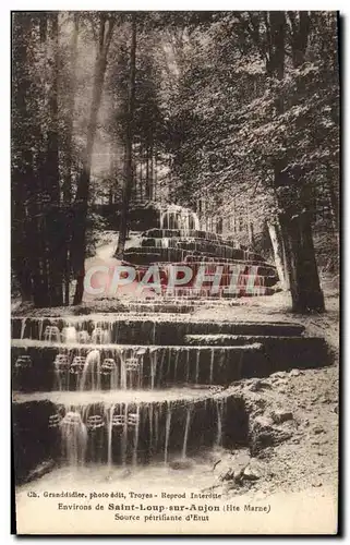 Ansichtskarte AK Environs de Saint Loup Sur Aujon Source Petrifiante D&#39Erut