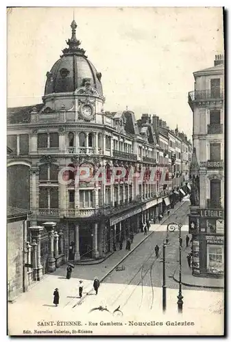 Cartes postales Saint Etienne Rue Gambetta Nouvelles Galeries