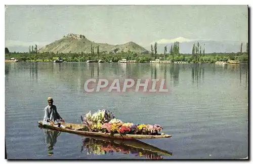 Moderne Karte Dal Lake Srinagar Kashmir