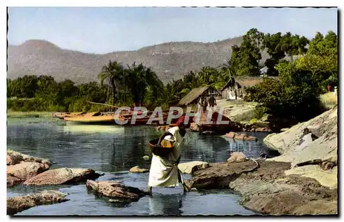 Cartes postales moderne L&#39Afrique En Couleurs Passage Du Gue