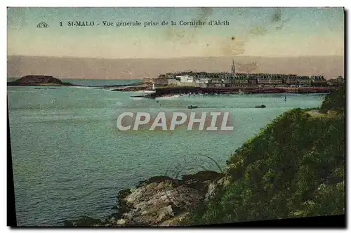 Ansichtskarte AK Saint Malo Vue Generale Prise De La Corniche D&#39Aleth