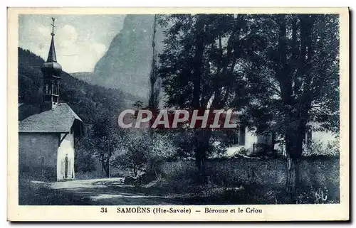 Cartes postales Samoens Berouze Et Le Criou