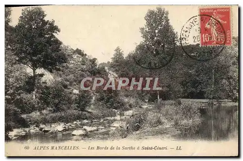 Ansichtskarte AK Alpes Mancelles Les Bords De La Sarthe A Saint Ceneri