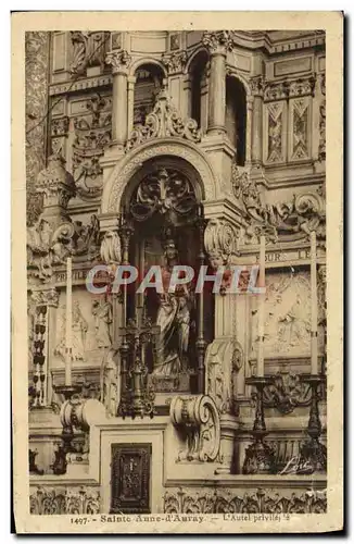 Cartes postales Sainte Anne D&#39Auray L&#39Autel Privilegie