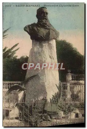 Ansichtskarte AK Saint Raphael Monument Alphonse Karr