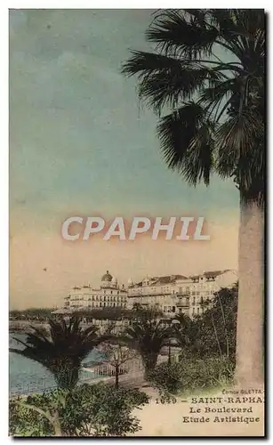 Cartes postales Saint Raphael Le Boulevard Etude Artistique