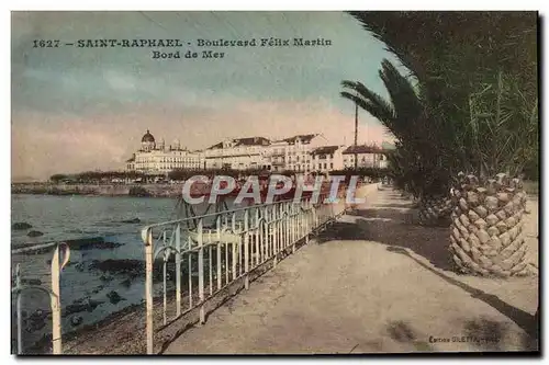 Cartes postales Saint Raphael Boulevard Felix Martin Bord de mer