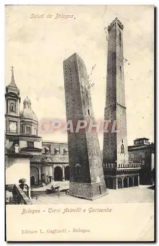 Cartes postales Bologna Torri Asinelli e Garisenda