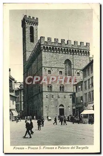 Ansichtskarte AK Firenze Piazza S Firenze e Palazzo del Bargello