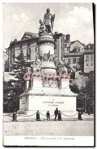 Cartes postales Genova Monumento a S Colombo