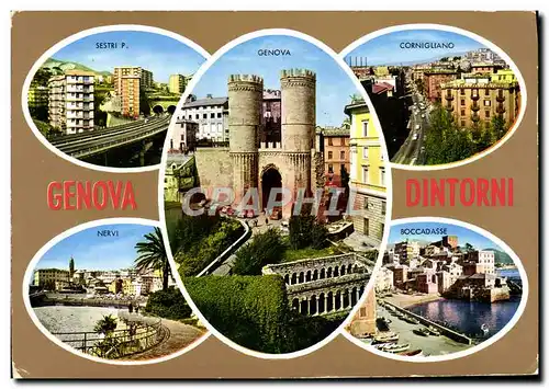 Moderne Karte Genova Dintorni Sestri P Cornigliano Nervi