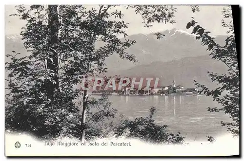 Ansichtskarte AK Lago Maggiore Ed Isola Dei Pescatori