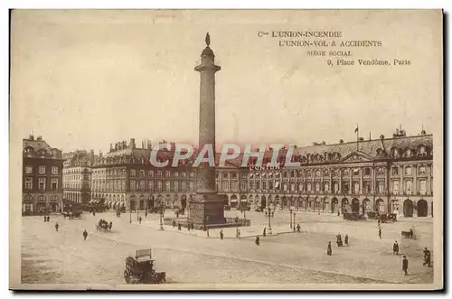 Cartes postales Place Vendome Paris