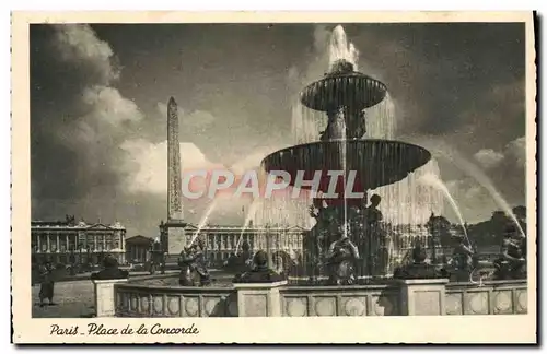 Cartes postales Paris Place De La Concorde