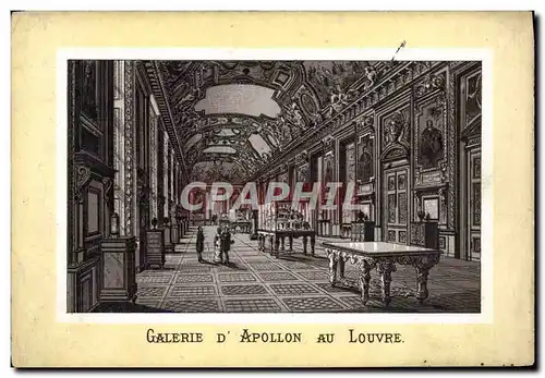 Cartes postales Paris Galerie A Apollon Au Louvre