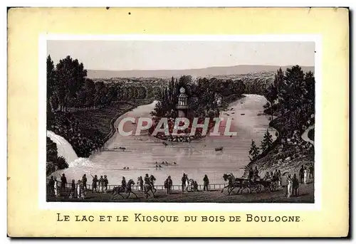 Ansichtskarte AK Paris Le Lac Et Le Kiosque Du Bois De Boulogne