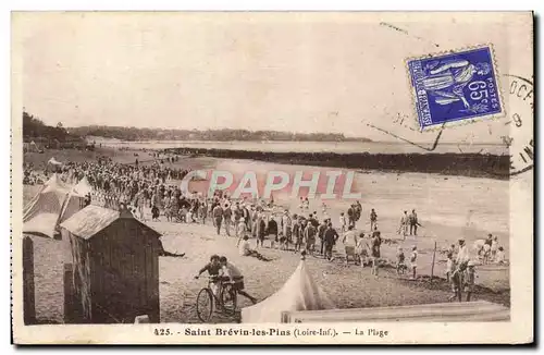 Cartes postales Saint Brevin Les Pins La Plage Enfants Velo Cycle Cachet Daguin