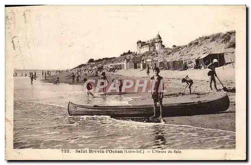 Cartes postales Saint Brevin I&#39Ocean L&#39Heure Du Bain Enfants Canoe