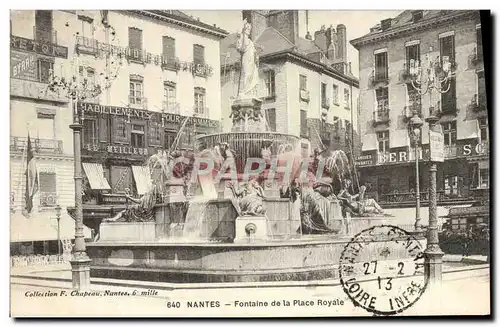 Cartes postales Nantes Fontaine De La Place Royale