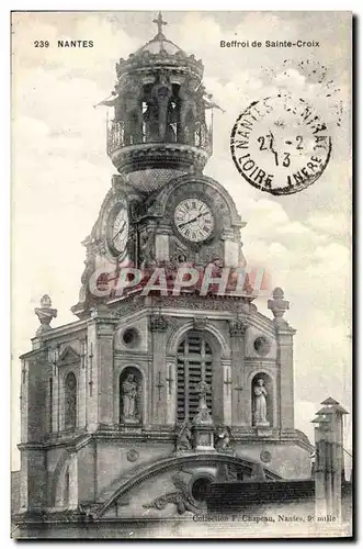 Cartes postales Nantes Beffroi De Sainte Croix